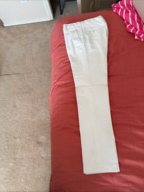 Ralph Lauren Purple Label White Cotton Chinos